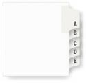 Legal Exhibit Index Tab Dividers, Alphabetic A-Z Side Tab Set, Index Divider Sets, Letter or Legal Size, 26/Pkg. - (Avery, All State, & Blumberg)