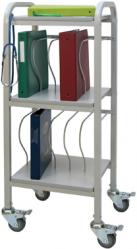 Mobile Chart Storage Cart (10-Space), Nursing Ringbinder, Chart Holder Cart