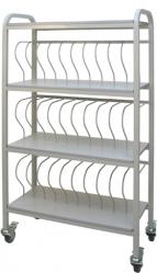 Mobile Chart Rack (30 Space) 2" Nursing Ring Binder Cart