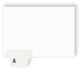Legal Exhibit Index Tab Dividers, Alphabetic A-Z Individual Bottom Tab Letters, Letter Size, 25/Pkg. - (Avery, All State, & Blumberg)