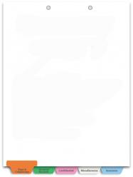 Medical Tab Divider Set, 5-Tab Bottom Set
