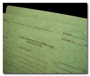 Prison Inmate Medical Record Folder - Correctional Facility
