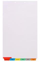 Escrow Transaction Index Tab Divider Set, Bottom Tab, Pre-printed & Collated, Legal Size