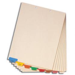 "Custom Printed" Chart Tab Dividers - Indexing Sheets & Sets