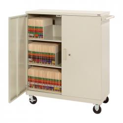 Deluxe HIPAA Medical File Folder Cart - Three (3) Tier Transport Cart
