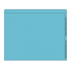 Kardex Numeric Folders, Number Scale (Scan) - Colorscan # 2610002