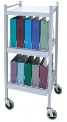 Mobile Chart Rack "Workhorse Series" - 10 Space Binder Storage Cart